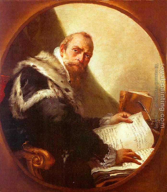 Giovanni Battista Tiepolo : Portrait of Antonio Riccobono
